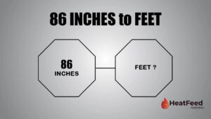 86 INCHES TO FEET