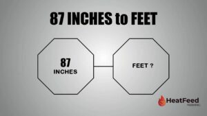 87 INCHES TO FEET