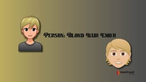 Person blond hair emoji