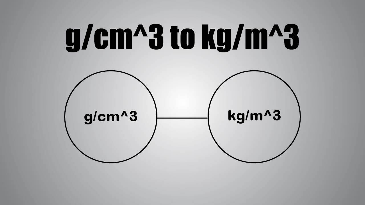 Convert G Mm 3 To Kg M 3