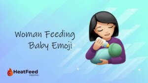 Woman feeding emoji