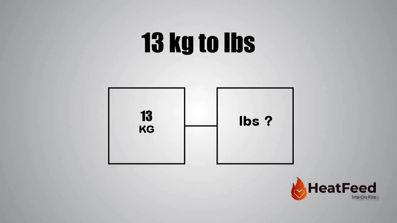 Convert 13 kg to lbs