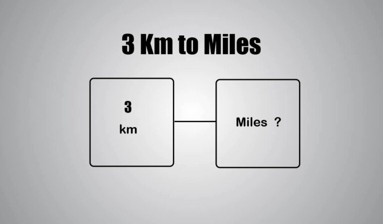 3 Km To Miles 3 Km To Miles