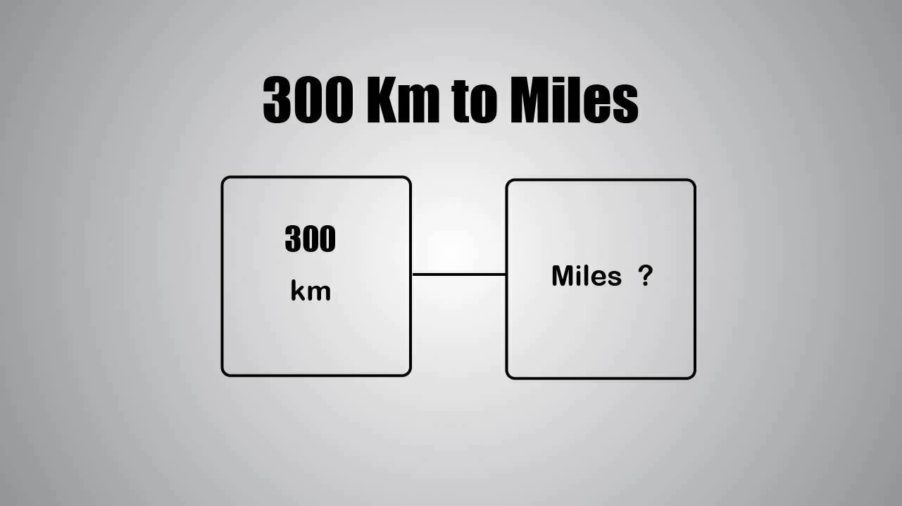 How Much Is 300 Km In Miles Per Hour