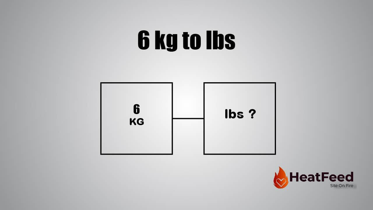 Convert 6 kg to lbs