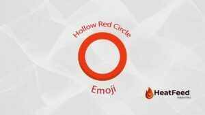 Hollow Red Circle Emoji
