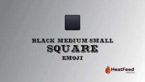 Black Medium-Small Square Emoji