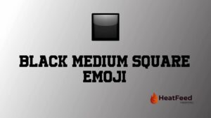 Black Medium Square Emoji