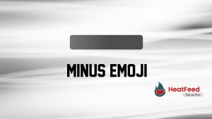 Minus Sign Emoji