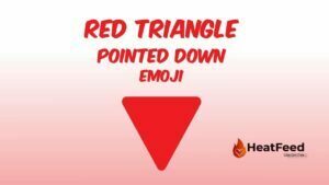 Red Triangle Pointed Down Emoji