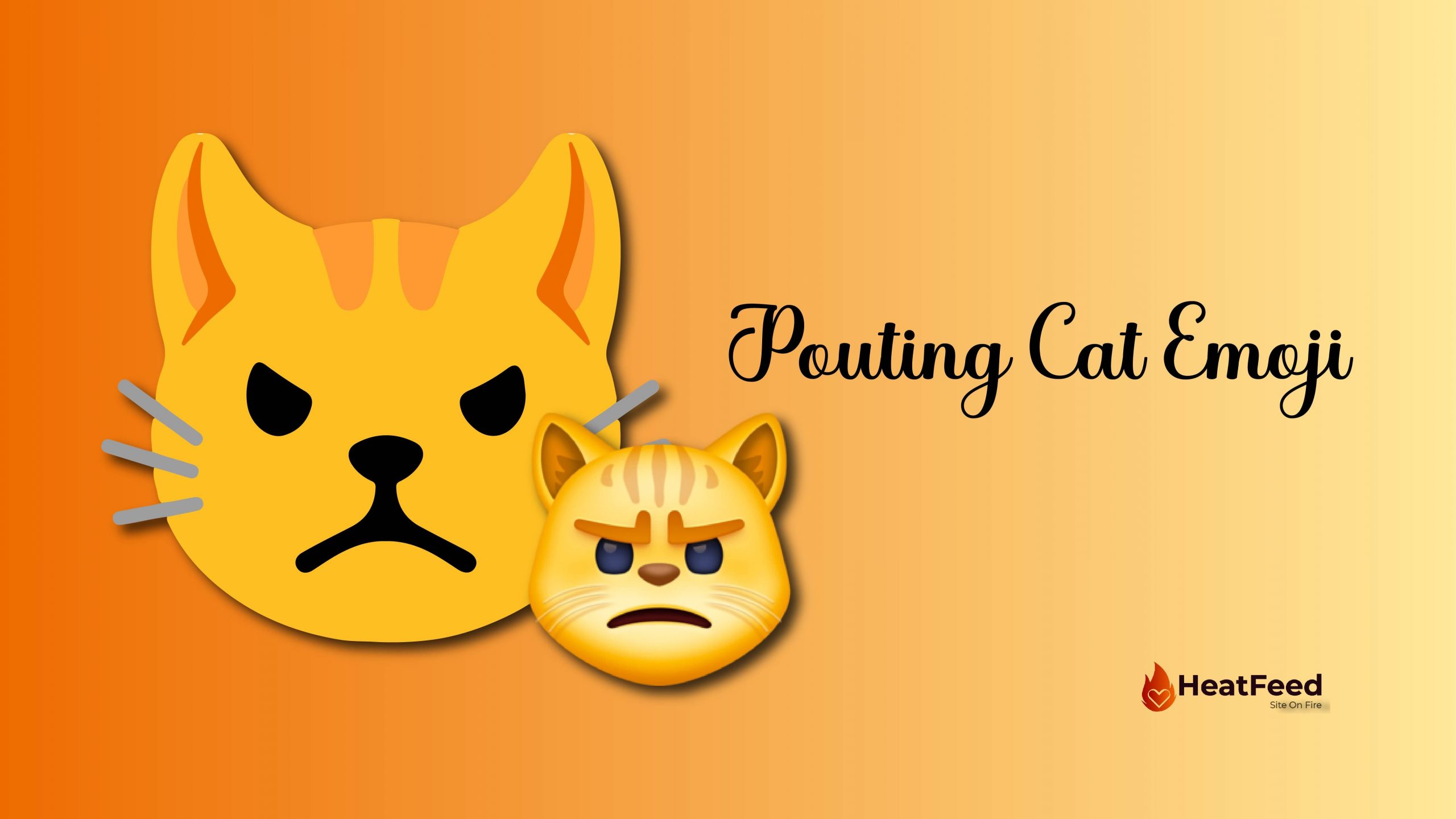 😾 - Pouting Cat Face or Grumpy cat Emoji 📖 Emoji Meaning ✂ Copy & 📋  Paste (◕‿◕) SYMBL