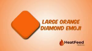 Large Orange Diamond Emoji