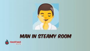 man in steamy room