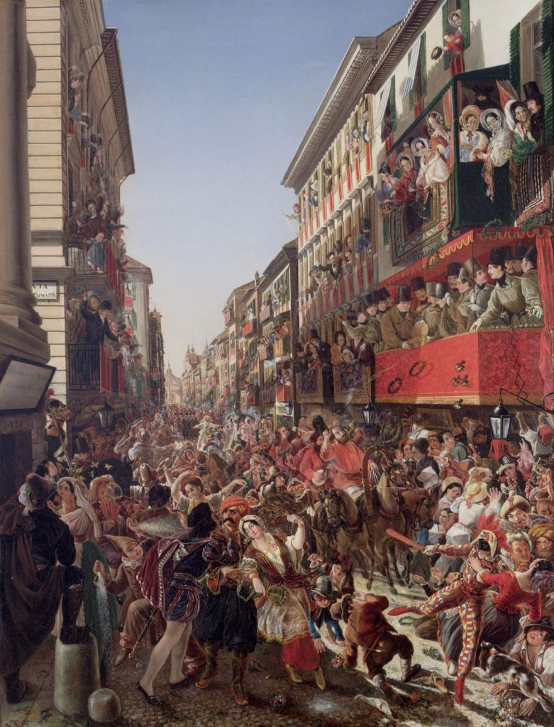Painting of Carnival In Rome