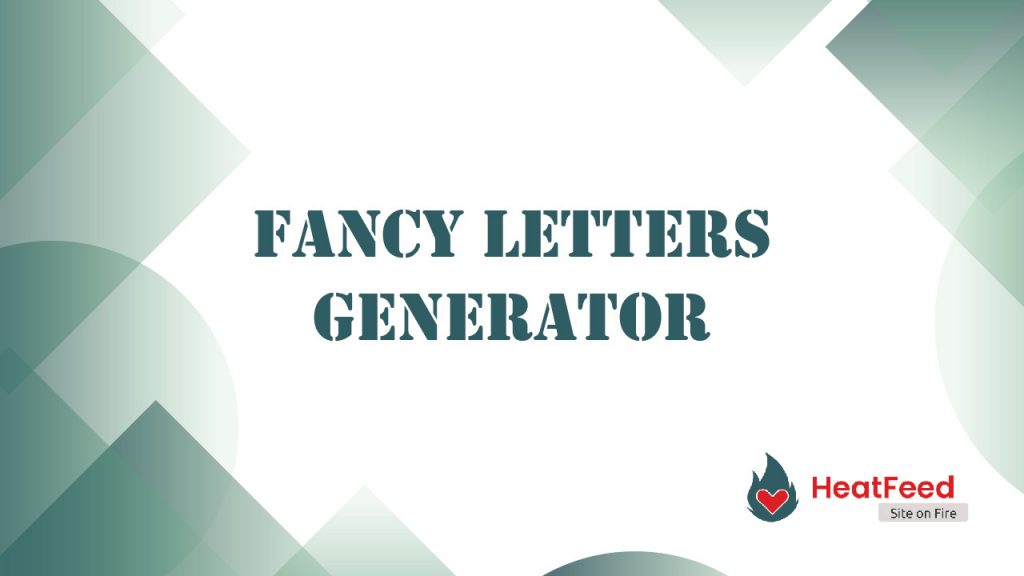 Fancy letters generator