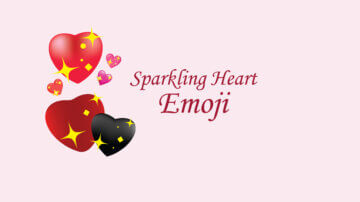 sparkly heart emoji