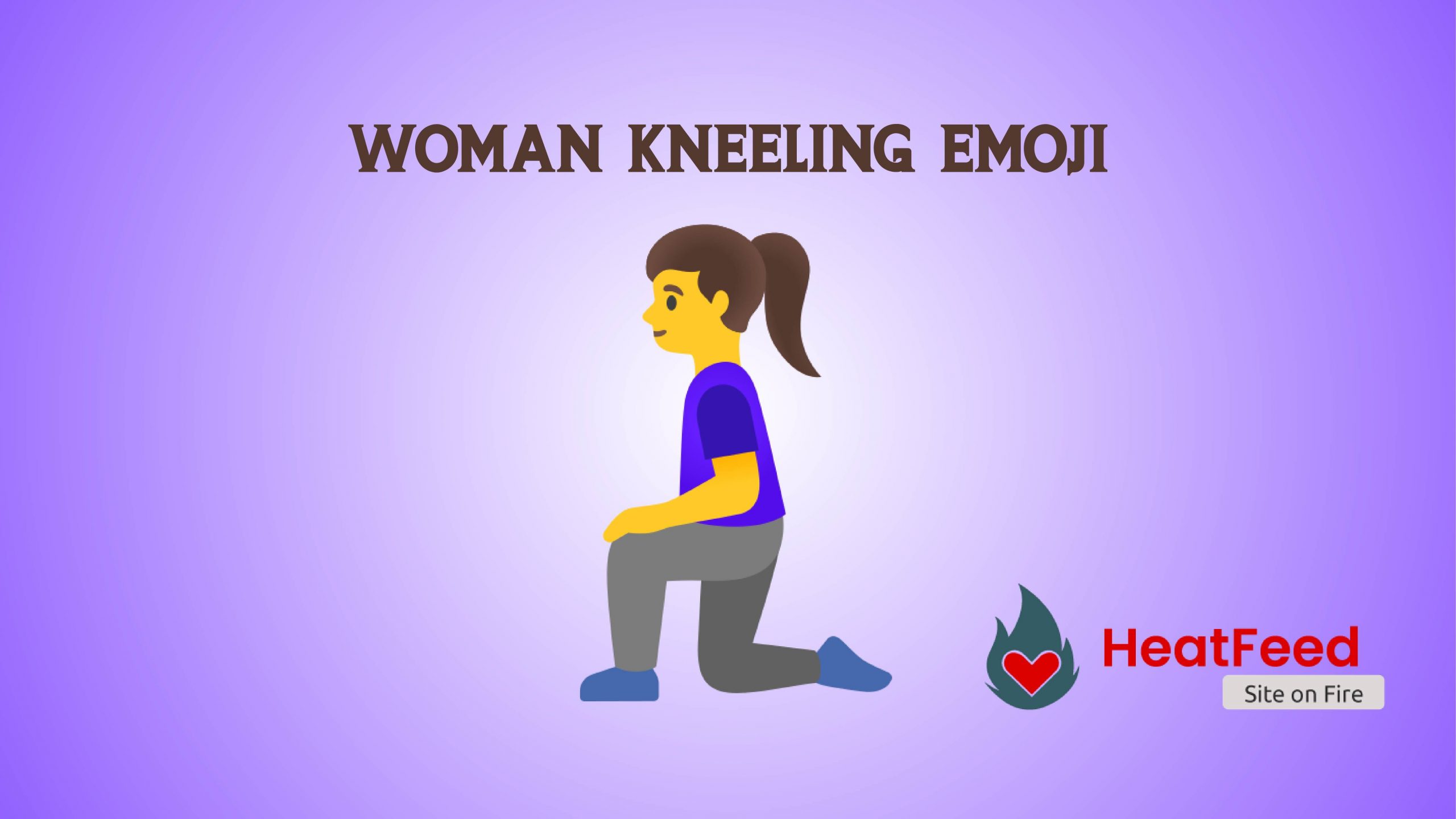 🧎‍♀️ Woman Kneeling Emoji - ️ Copy And Paste 📋