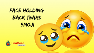 face holding back tears emoji
