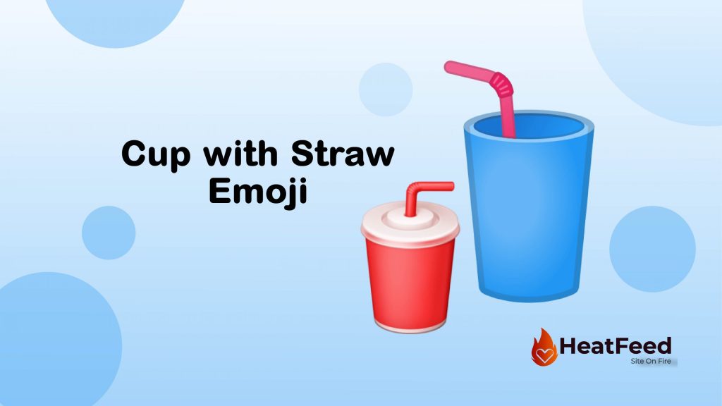 cup with straw emoji