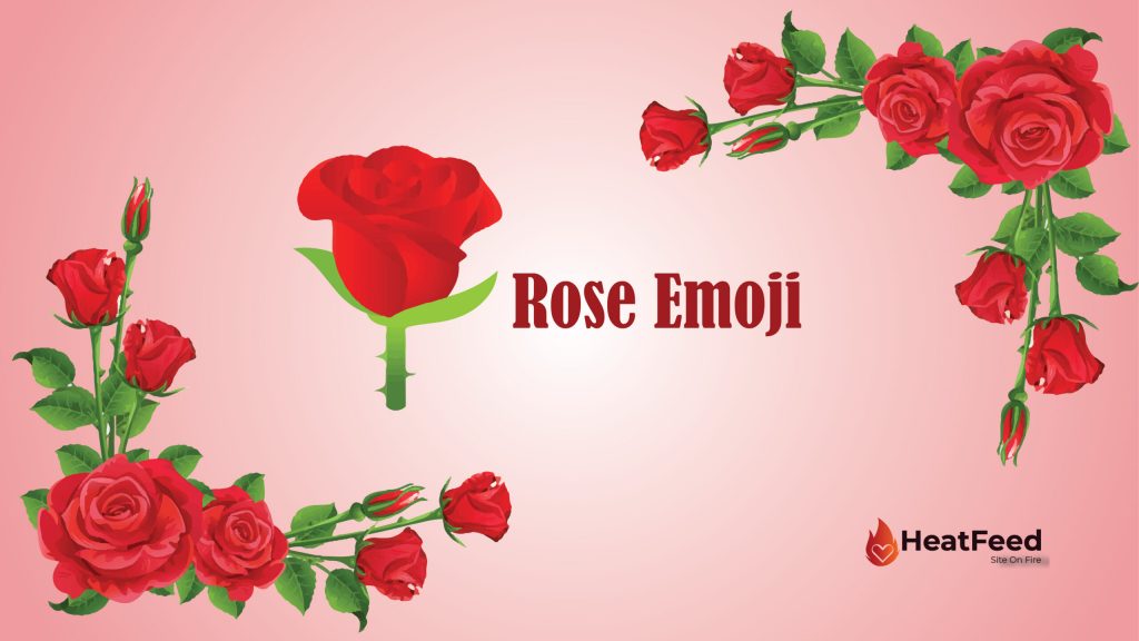 red rose emoji