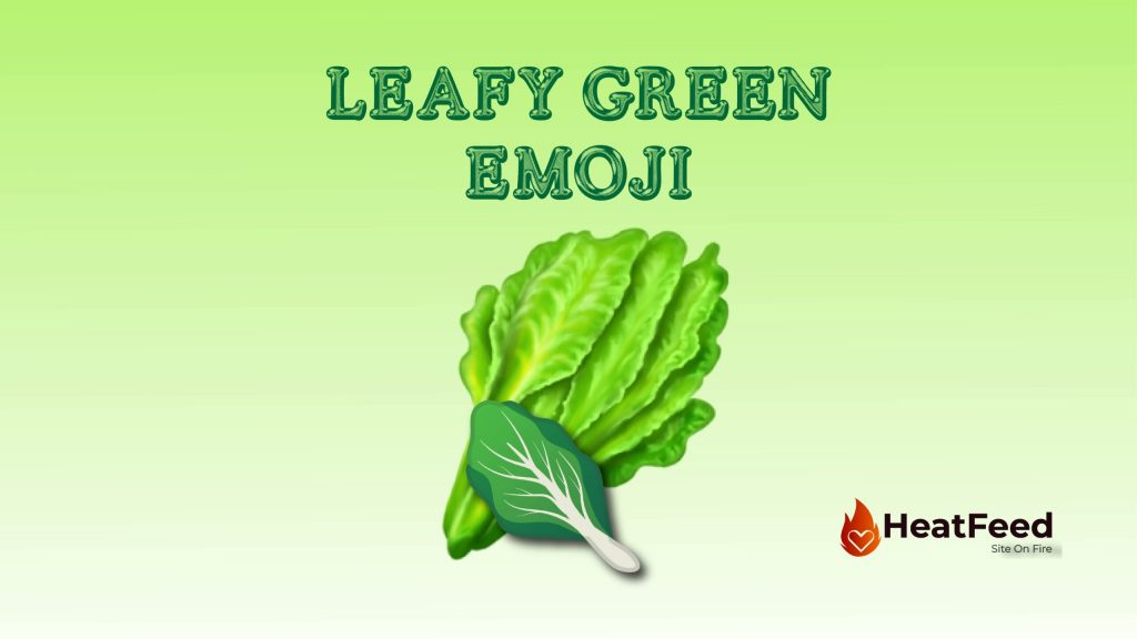 Leafy green emoji