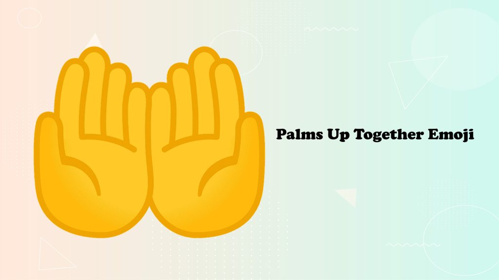 praying hand emoji