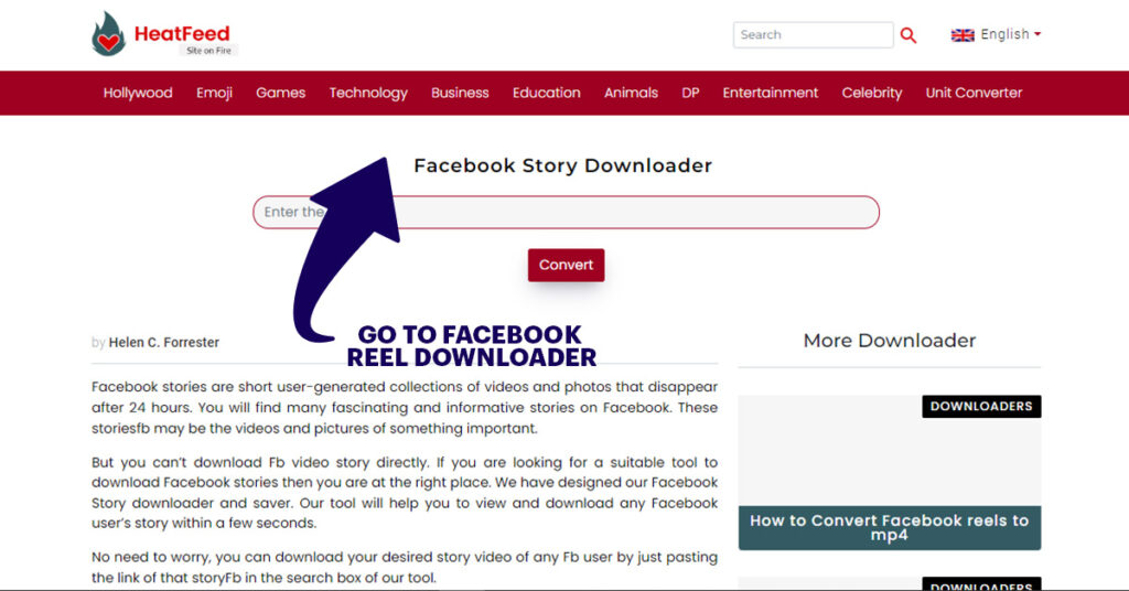 facebook reel url download