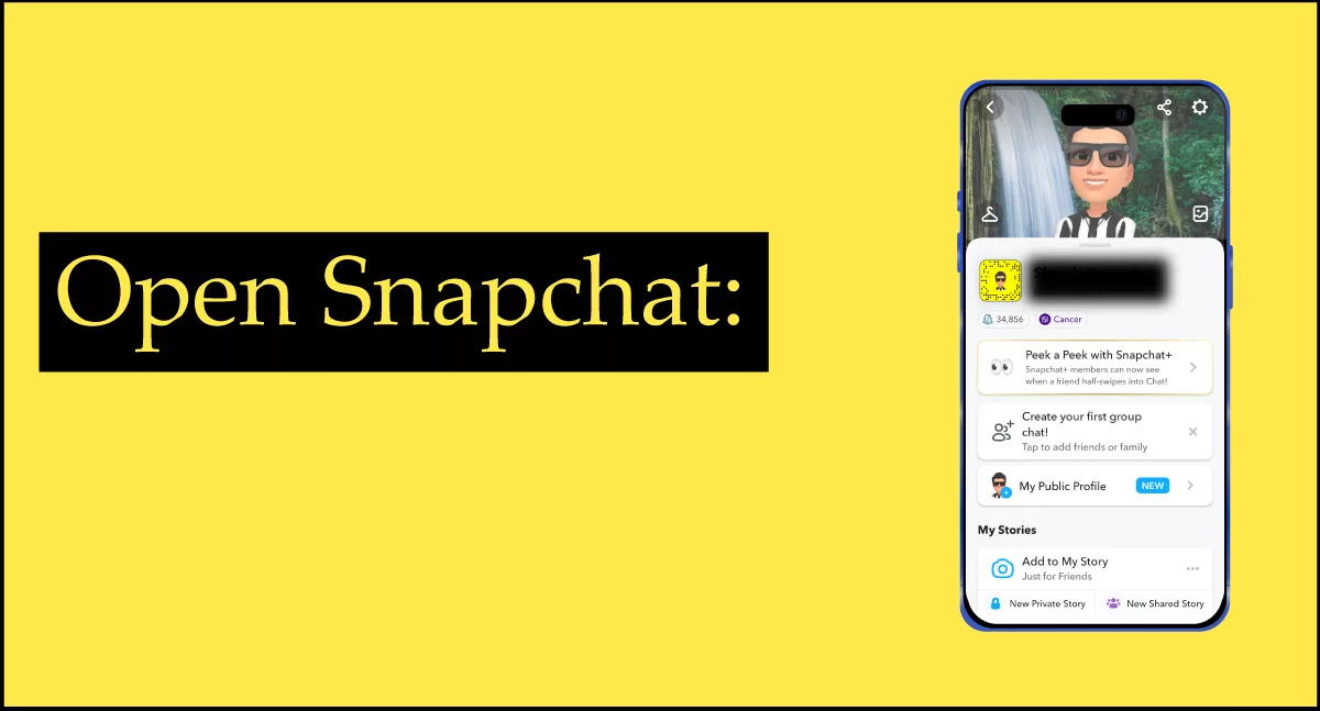 Open Snapchat app